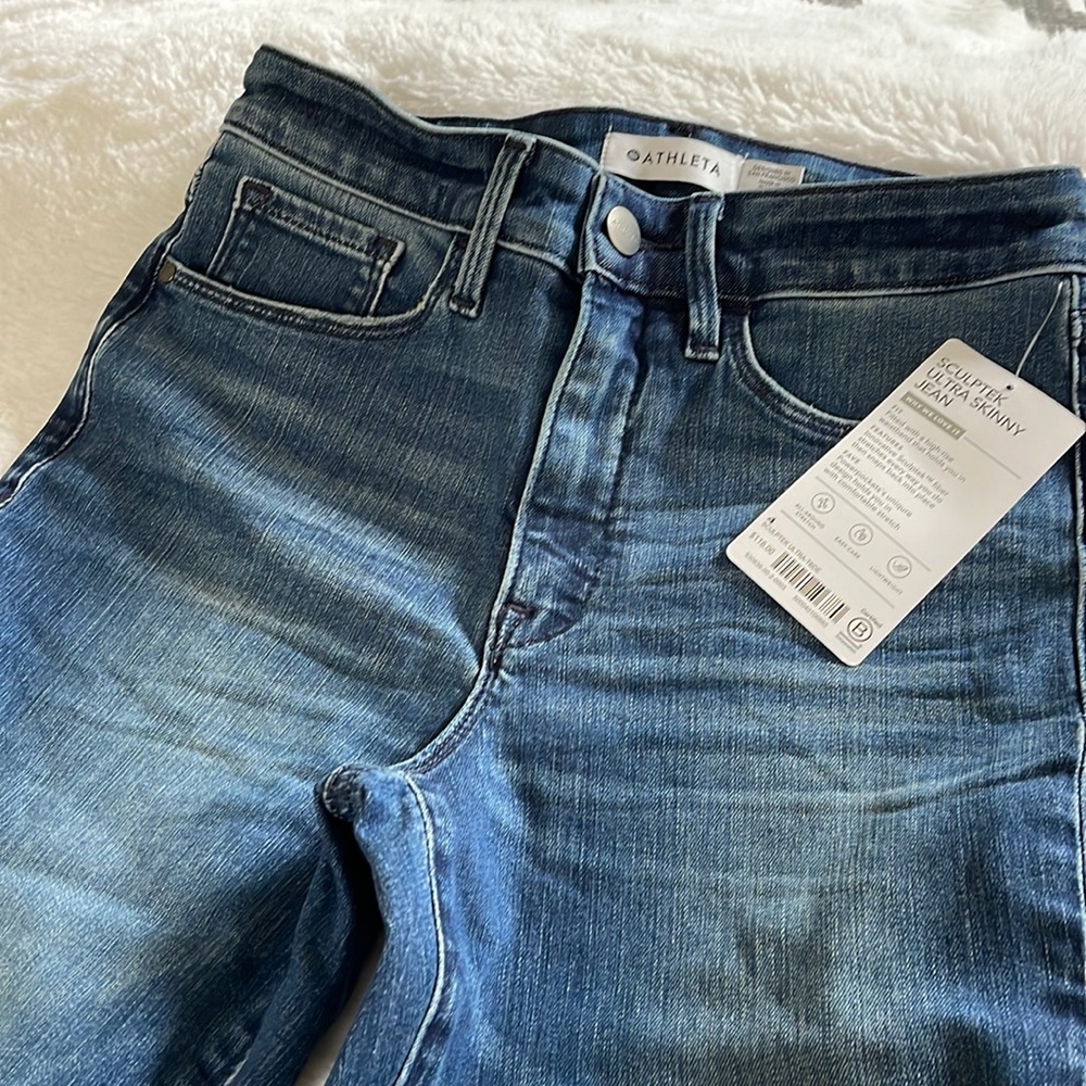 Athleta sculptek skinny ankle jeans 4